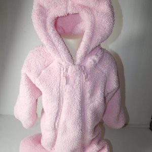 LL Bean Bear Snow Suit Toddler Fleece Coveralls